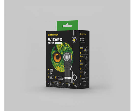 картинка Armytek фонарь Wizard C2 Pro Magnet USB  от интернет-магазина Тибет