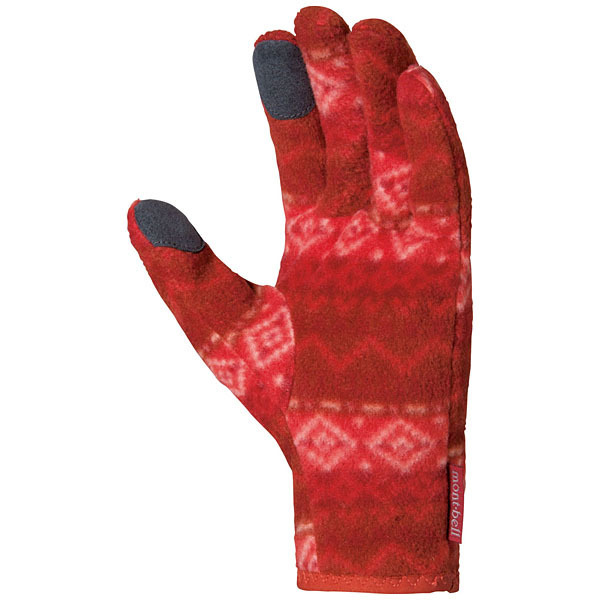 MontBell перчатки CP100 Print Inner Gloves