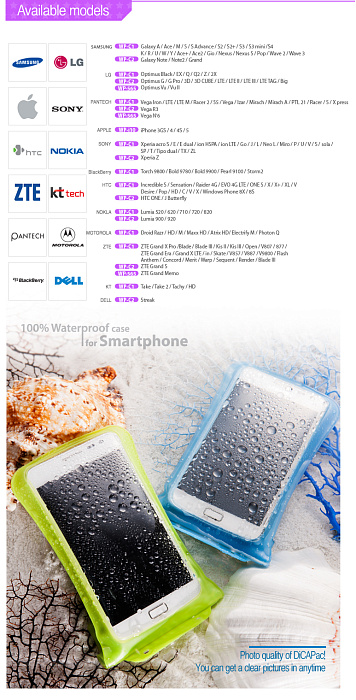 картинка DiCAPac гермочехол WP-C1A для смартфона до 5,1'' рS с креплением от интернет-магазина Тибет