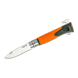Opinel нож с устройством от клещей Explore №12VRI рукоять пластик, Н/Ж оранжевый