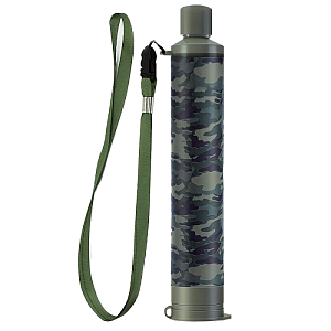 Membrane Solutions фильтр для воды (+чехол) Water Filter Straw Blue 1PK W Carrying Case camouflage 