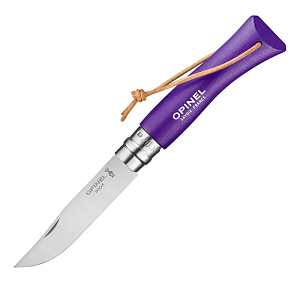 Opinel нож №7 Trekking Color, рукоять граб, темляк, Н/Ж фиолетовый
