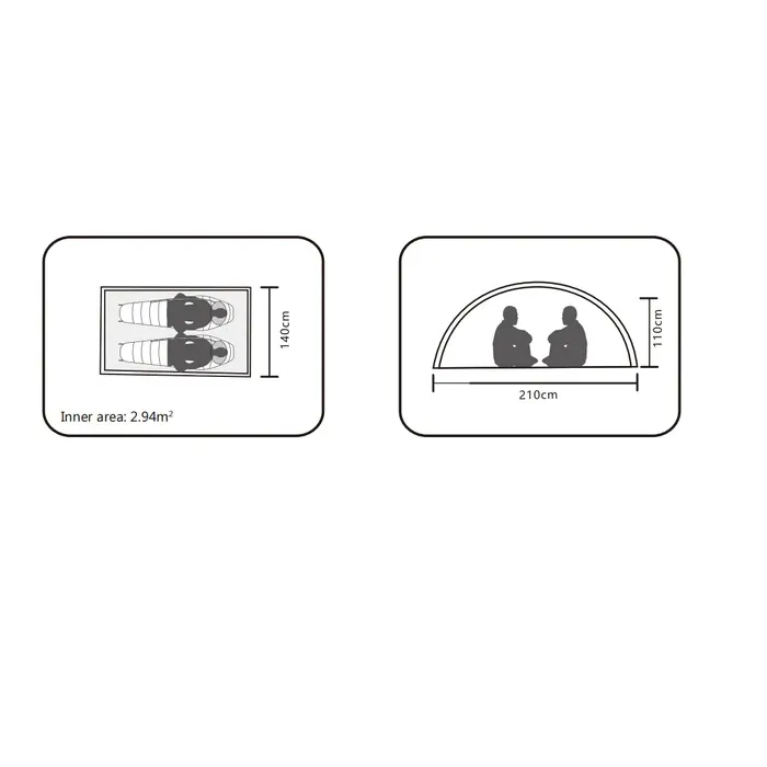 картинка Kailas палатка Zenith IV 2P KT2303103 от интернет-магазина Тибет