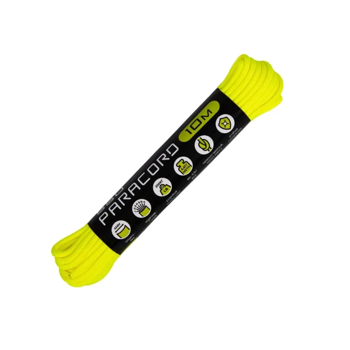 картинка Cord паракорд 550 nylon 10м neon yellow от интернет-магазина Тибет
