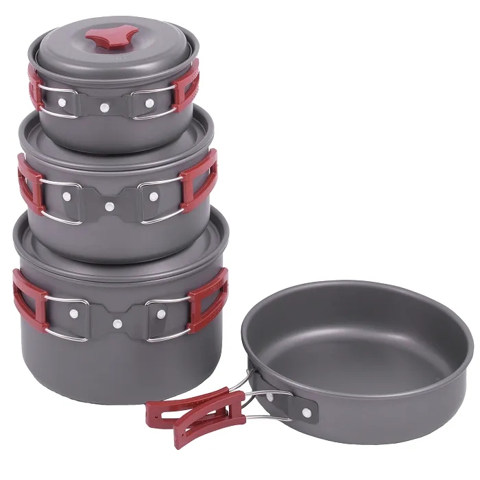 картинка BRS набор посуды, 3 кастрюли, 1 сковородка, (4-5 персон) от интернет-магазина Тибет