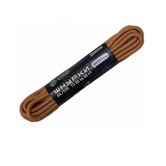 картинка Cord шнурки 200см Койот от интернет-магазина Тибет