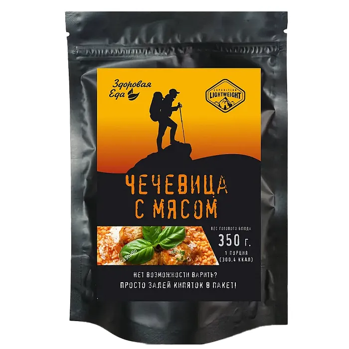 картинка Здоровая Еда Чечевица с мясом 100 г от интернет-магазина Тибет