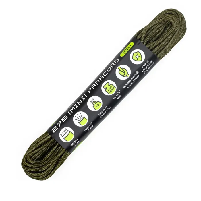 картинка Cord паракорд 275 nylon 10м khaki от интернет-магазина Тибет