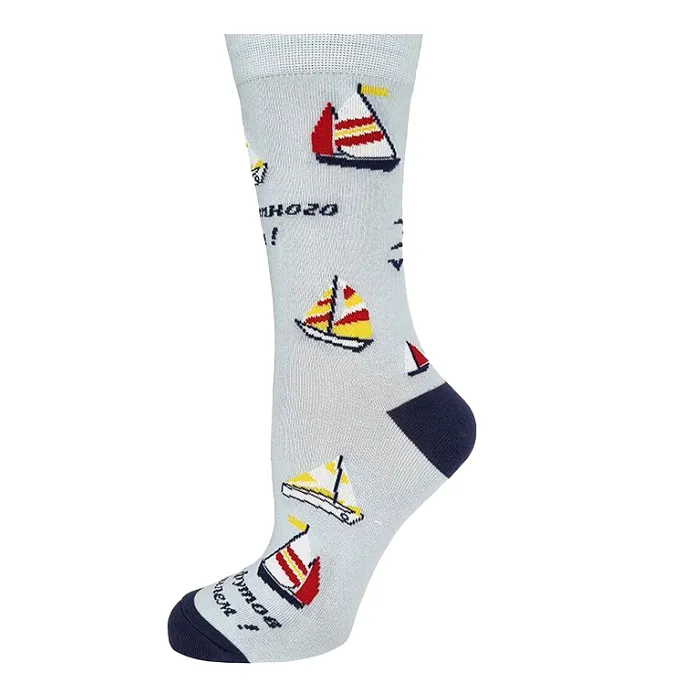 картинка Ever Neat носки сувенирные 100-035 Парусники от интернет-магазина Тибет