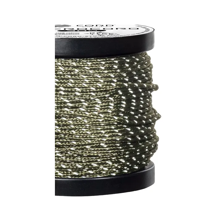 картинка Cord микрокорд катушка 10м светоотражающий olive от интернет-магазина Тибет