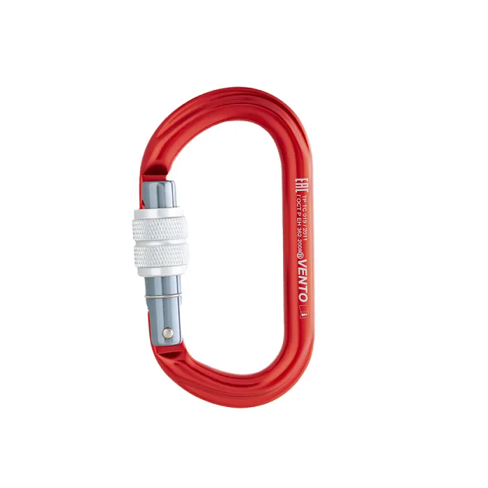 картинка Венто карабин Овал с муфтой красный от интернет-магазина Тибет