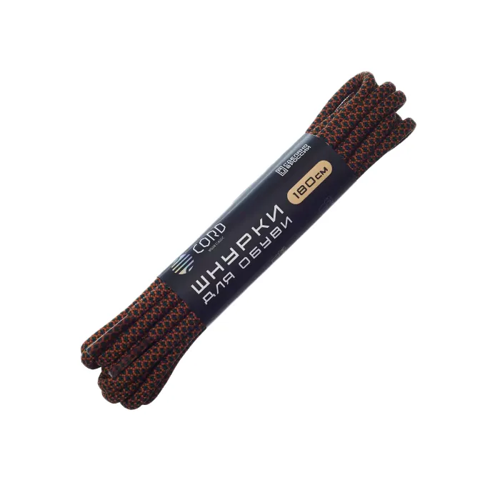 картинка Cord шнурки 180см Зеленый+Терракот  от интернет-магазина Тибет