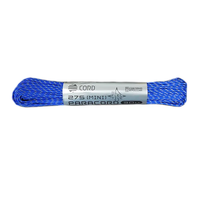 картинка Cord паракорд 275 nylon 30м световозвращающий ultramarine blue от интернет-магазина Тибет