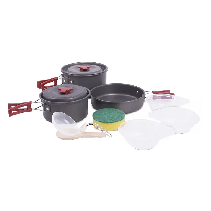 картинка BRS набор посуды, 2 кастрюли, 1 сковородка, (2-3 персоны) от интернет-магазина Тибет