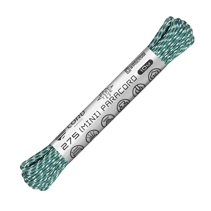картинка Cord паракорд 275 nylon 10м световозвращающий aquamarine от интернет-магазина Тибет