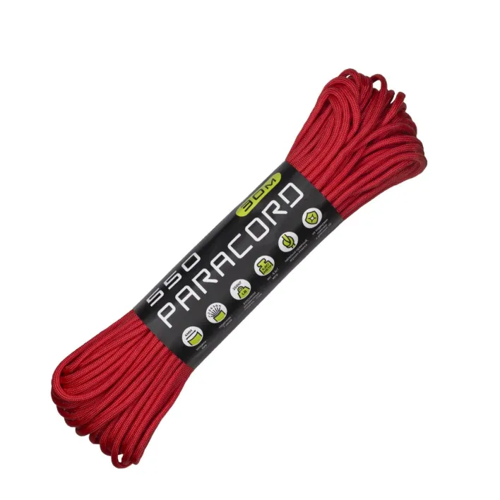 Cord 550 nylon 30м red