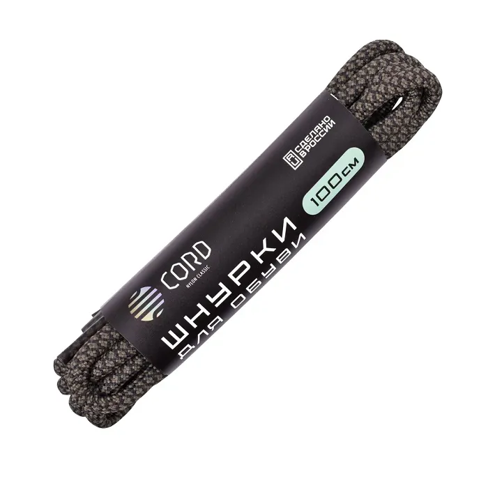 картинка Cord шнурки 100см Черный+Хаки от интернет-магазина Тибет