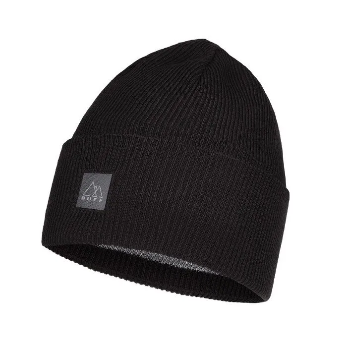 картинка Buff шапка Crossknit Hat Solid Black от интернет-магазина Тибет