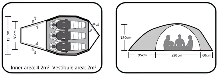 картинка Kailas палатка X3 II Alpine от интернет-магазина Тибет