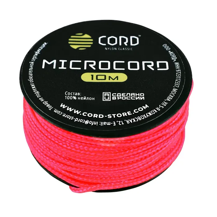 картинка Cord микрокорд катушка 10м neon pink от интернет-магазина Тибет