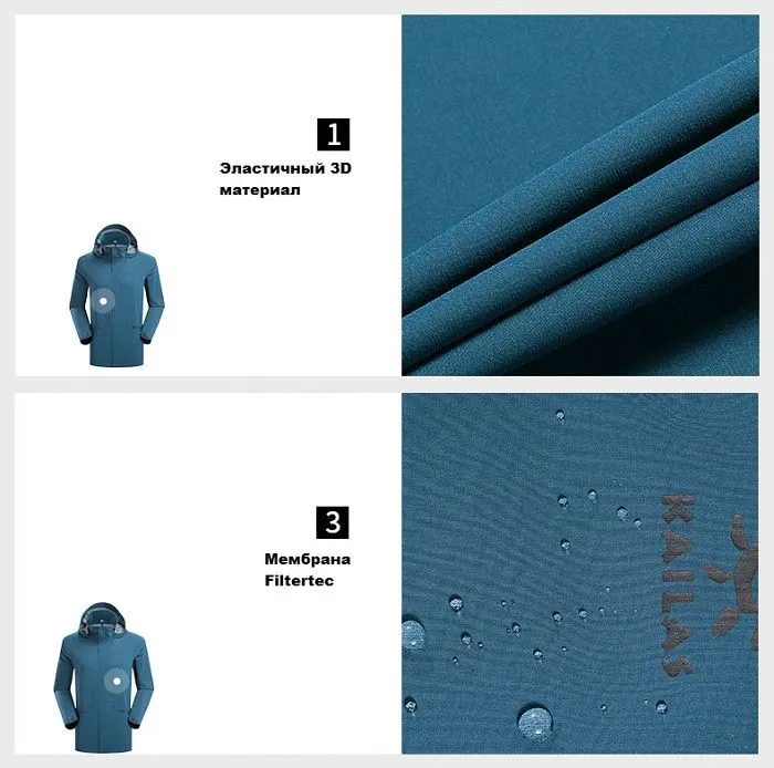 картинка Kailas куртка мембранная Travel Lightweight Hardshell  от интернет-магазина Тибет