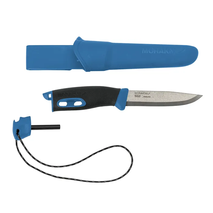картинка Morakniv нож с огнивом Companion  Spark Blue, нержавеющая сталь от интернет-магазина Тибет