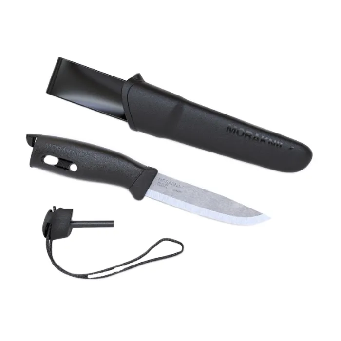 картинка Morakniv нож с огнивом Companion Spark Black, нержавеющая сталь от интернет-магазина Тибет