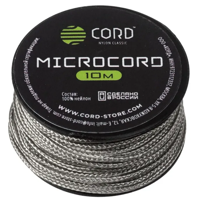 картинка Cord микрокорд катушка 10м grey от интернет-магазина Тибет