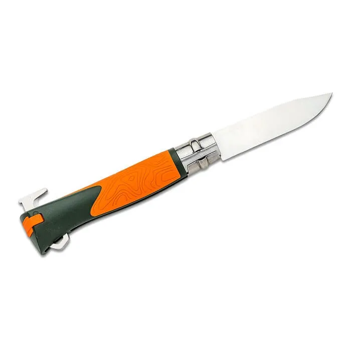картинка Opinel нож с устройством от клещей Explore №12VRI рукоять пластик, Н/Ж оранжевый от интернет-магазина Тибет