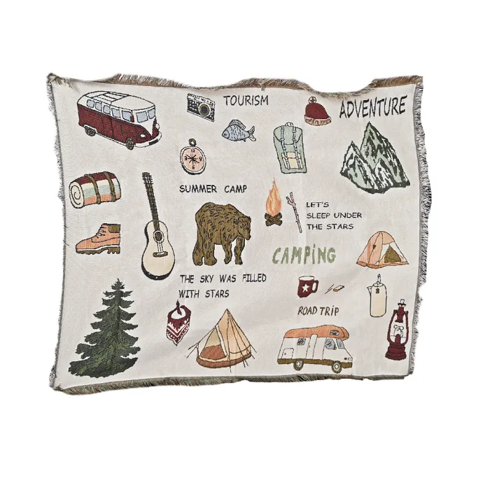 картинка AllRight-Bro плед Camping Bear 130x160 от интернет-магазина Тибет