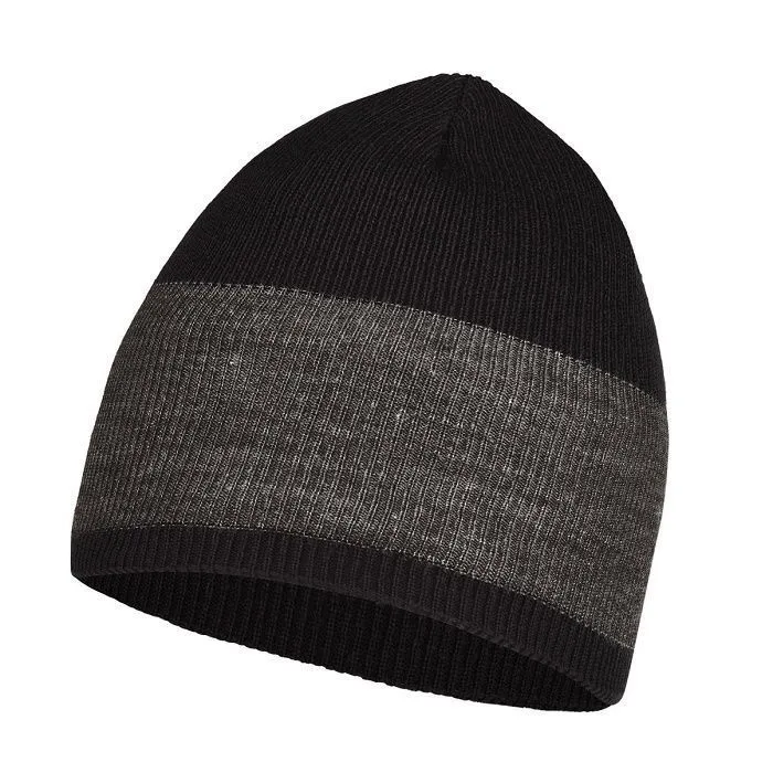 картинка Buff шапка Crossknit Hat Solid Black от интернет-магазина Тибет