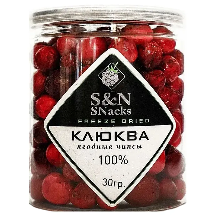 картинка Здоровая Еда Клюква сублимированная целая 35 г от интернет-магазина Тибет