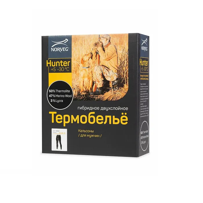 картинка Norveg термобелье Hunter низ мужской от интернет-магазина Тибет