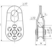 картинка Вертикаль ролик дюралевый с подшипником от интернет-магазина Тибет