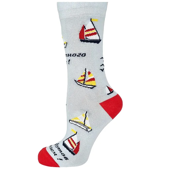 картинка Ever Neat носки сувенирные 100-035 Парусники от интернет-магазина Тибет