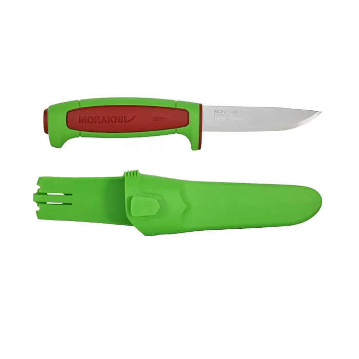 картинка Morakniv нож Basic 546 лимитированный 2024 нерж/сталь, пласт. ручка (зеленая) терракот вставка от интернет-магазина Тибет