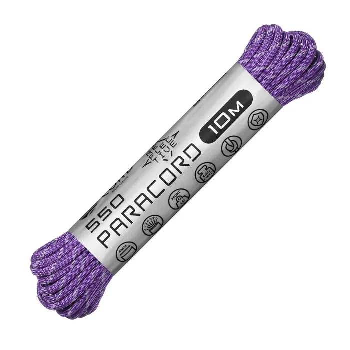 картинка Cord паракорд 550 nylon 10м световозвращающий purple от интернет-магазина Тибет