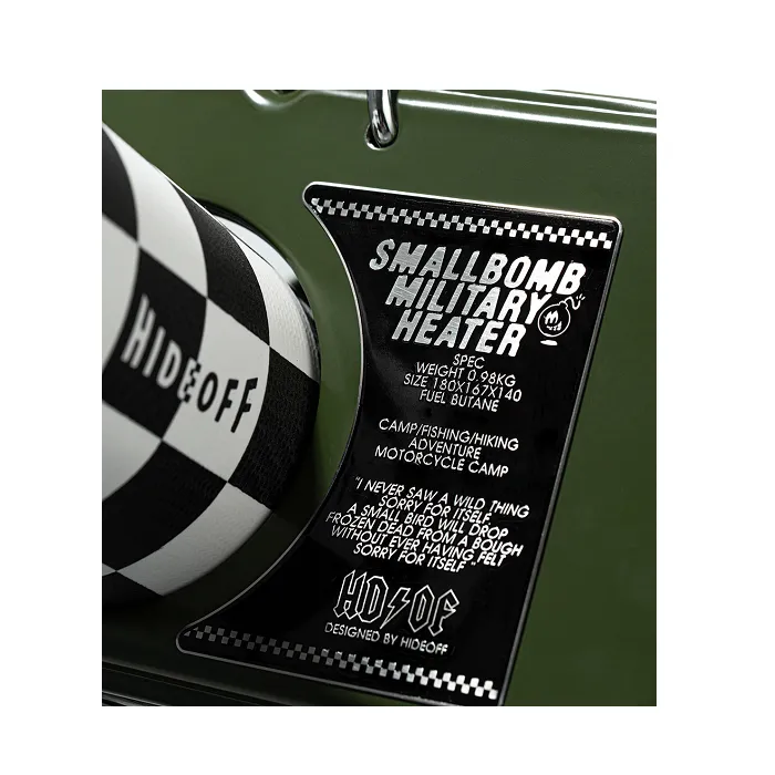 картинка CampingMoon обогреватель газовый Hideoff Small Bomb Military Heater от интернет-магазина Тибет