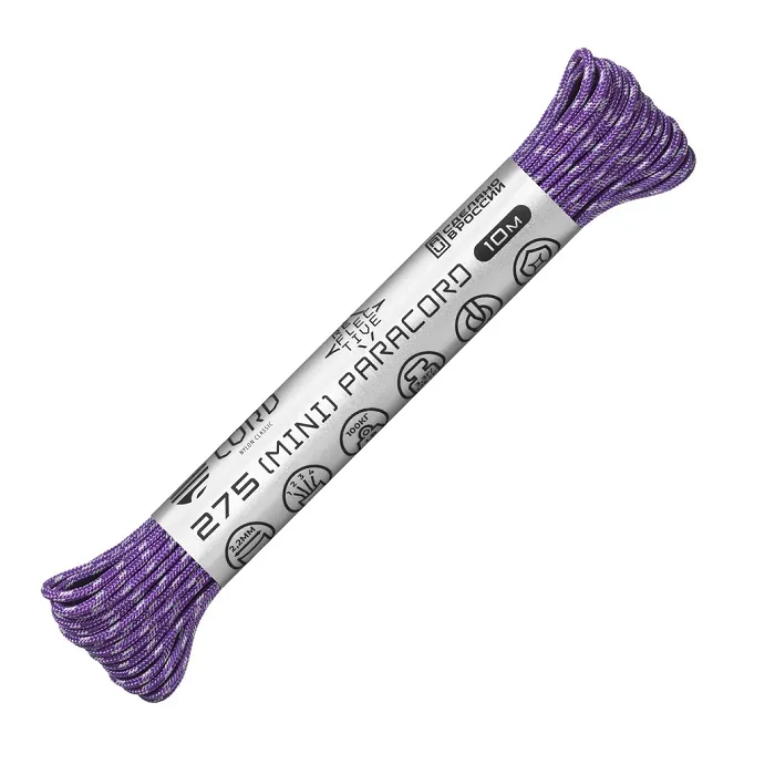 картинка Cord паракорд 275 nylon 10м световозвращающий purple от интернет-магазина Тибет