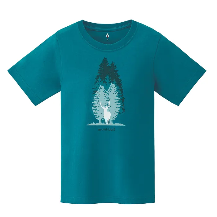 картинка MontBell футболка Skin Cotton T W's Forest and Deer от интернет-магазина Тибет
