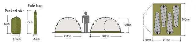 картинка Montbell палатка Rera Dome 4 от интернет-магазина Тибет
