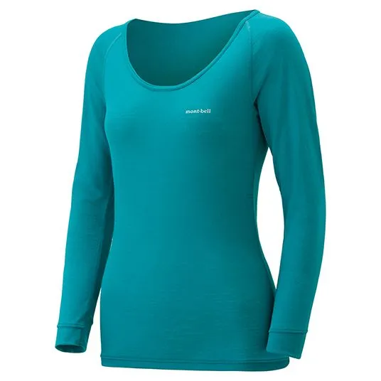 картинка MontBell термобелье верх Super Merino Wool L.W. U Neck Shirt W's от интернет-магазина Тибет