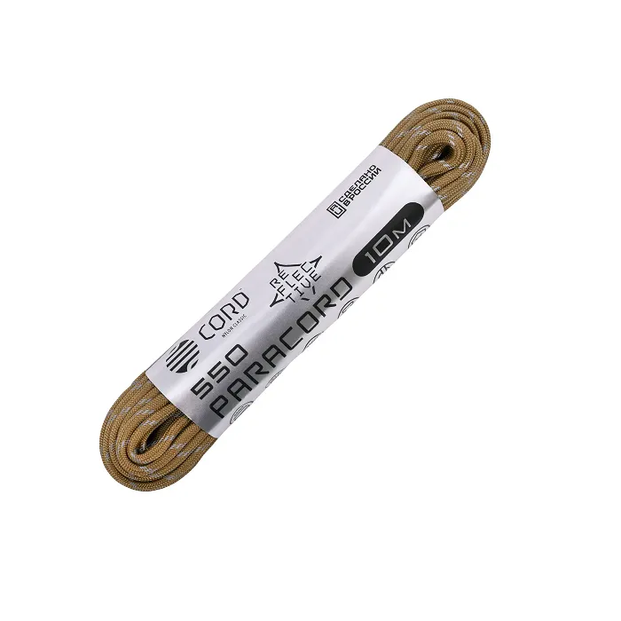 картинка Cord паракорд 550 nylon 10м световозвращающий coyote от интернет-магазина Тибет