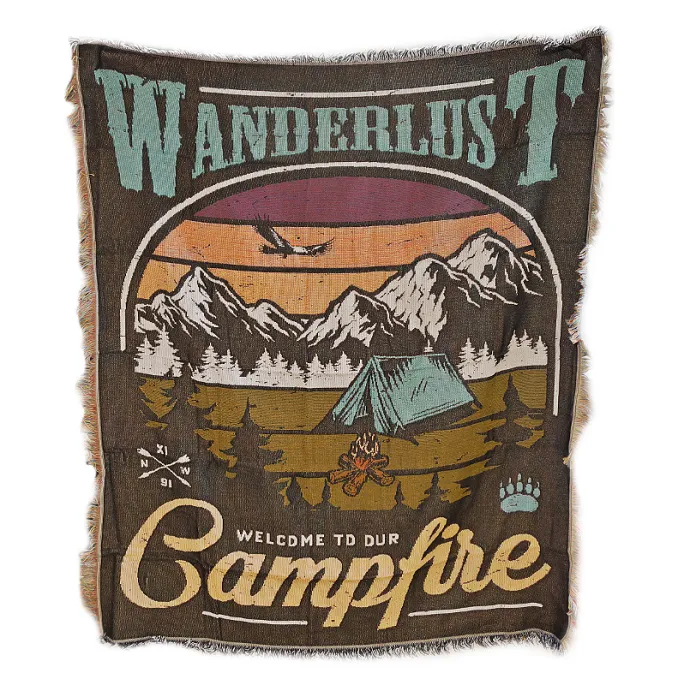 картинка AllRight-Bro плед Wanderlust (vertical) 130x160 от интернет-магазина Тибет