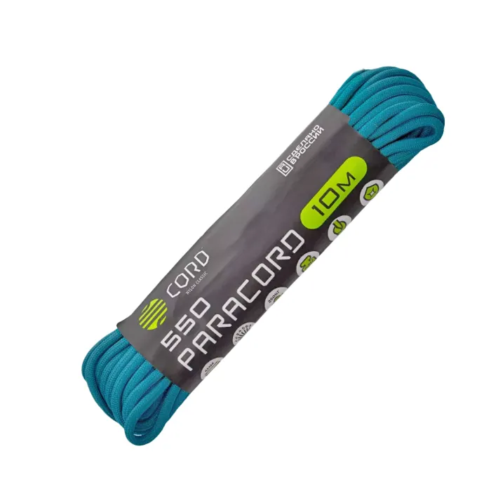 картинка Cord паракорд 550 nylon 10м aquamarine от интернет-магазина Тибет