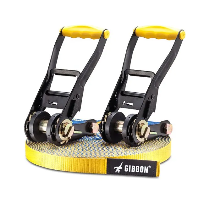 картинка Gibbon слэклайн Flow Line с двумя трещотками 25 метра от интернет-магазина Тибет