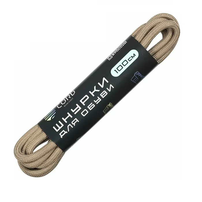 картинка Cord шнурки 100см Койот от интернет-магазина Тибет
