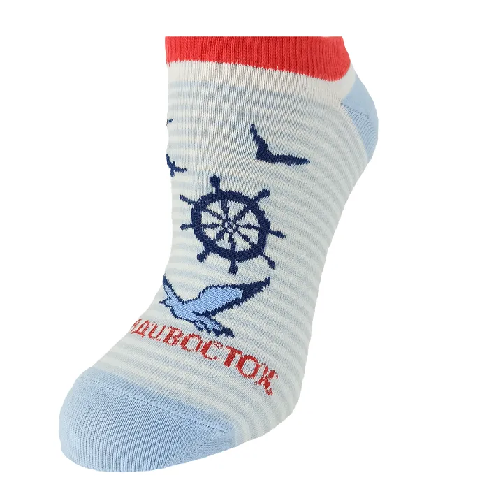 картинка Ever Neat носки сувенирные 100-032 чайка/штурвал от интернет-магазина Тибет