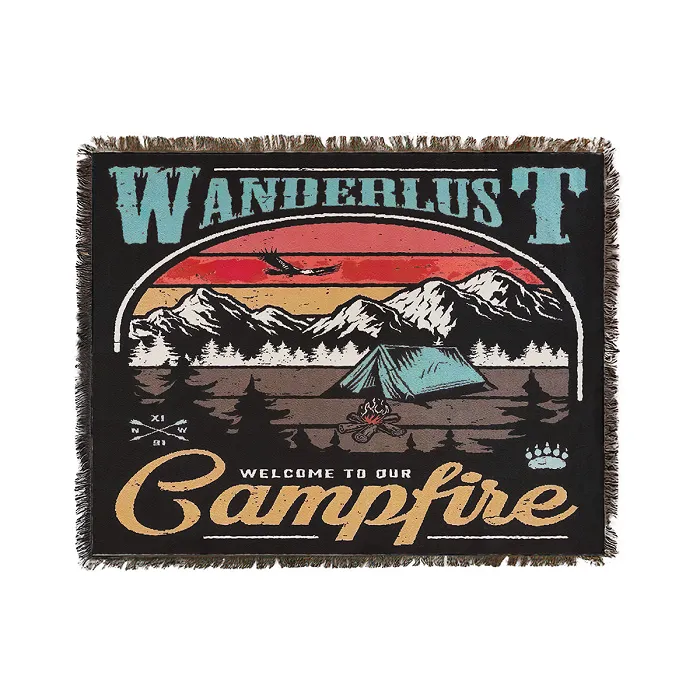 картинка AllRight-Bro плед Wanderlust (horizontal) 130x180 от интернет-магазина Тибет
