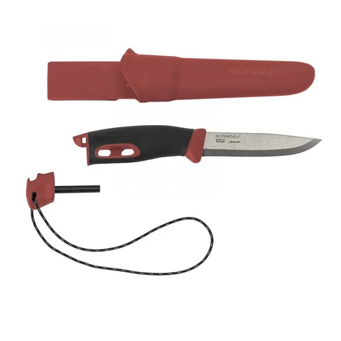 картинка Morakniv нож с огнивом Companion  Spark Red, нержавеющая сталь от интернет-магазина Тибет